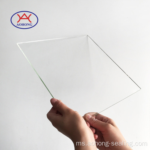 Borosilicate 3.3 Lembaran kaca Float Square Square Glass